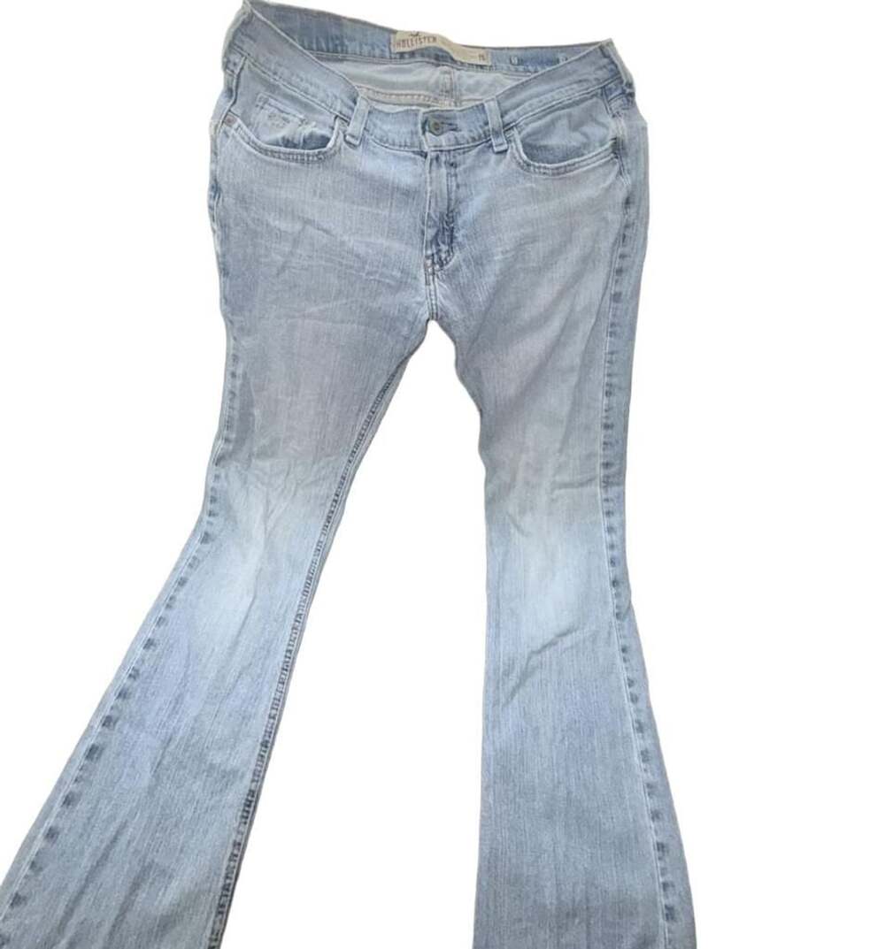 Hollister Light Wash Stretch Flare Jeans Size 11L